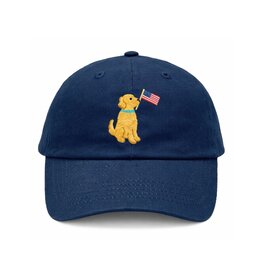 Bits & Bows Navy American Dog Hat