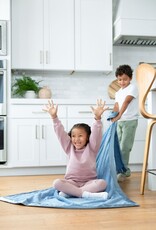 Little Giraffe LXBKT Luxe Blanket Cornflower