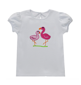 Vive la Fete Flamingo Applique Shirt