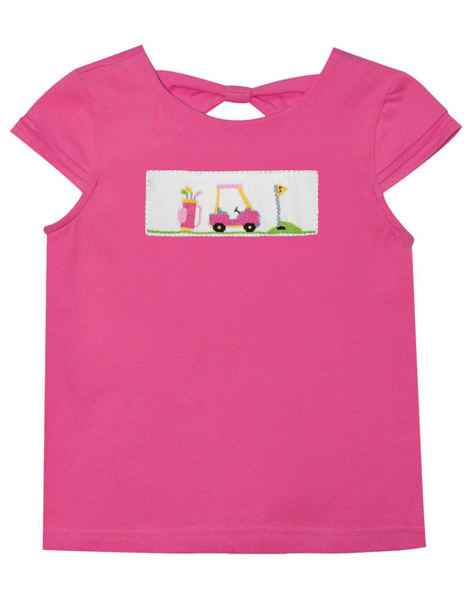 Vive la Fete VFS26 Hot Pink Golf Cart Smocked Shirt