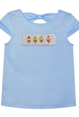 Vive la Fete VFS26 Light Blue Ice Cream Smocked Shirt
