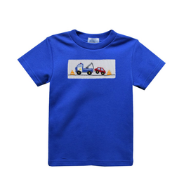 Vive la Fete Royal Tow Truck Smocked Shirt
