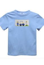 Vive la Fete VFS26 Light Blue Golf Cart Smocked Shirt
