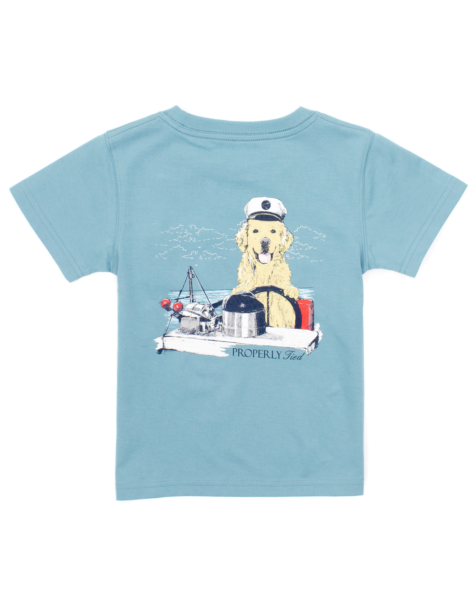 Properly Tied PT26 SS Coastal Sky Golden Captain Tee