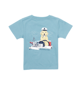 Properly Tied Short Sleeve Coastal Sky Golden Captain Tee