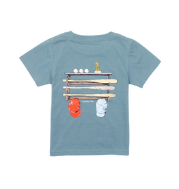 Properly Tied Short Sleeve Steel Blue Bat Rack Tee