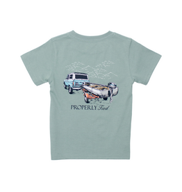 Properly Tied Short Sleeve Fog Towing the Line Tee