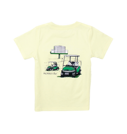 Properly Tied Short Sleeve Light Yellow Leaderboard Tee