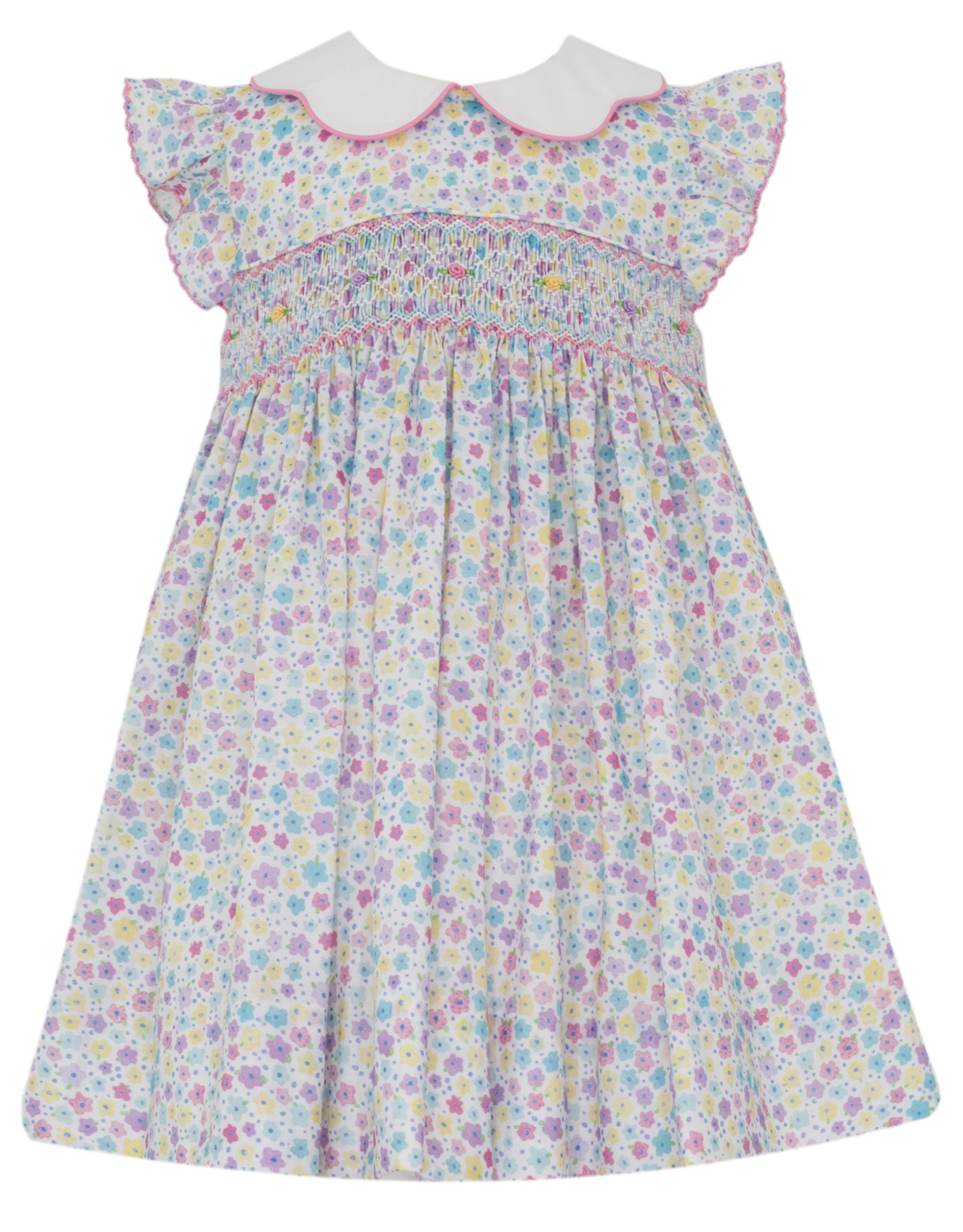 Petit Bebe 106D Chloe Multi Floral Sleeveless Dress