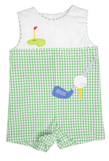 Petit Ami 2-3737 Green Golf Romper