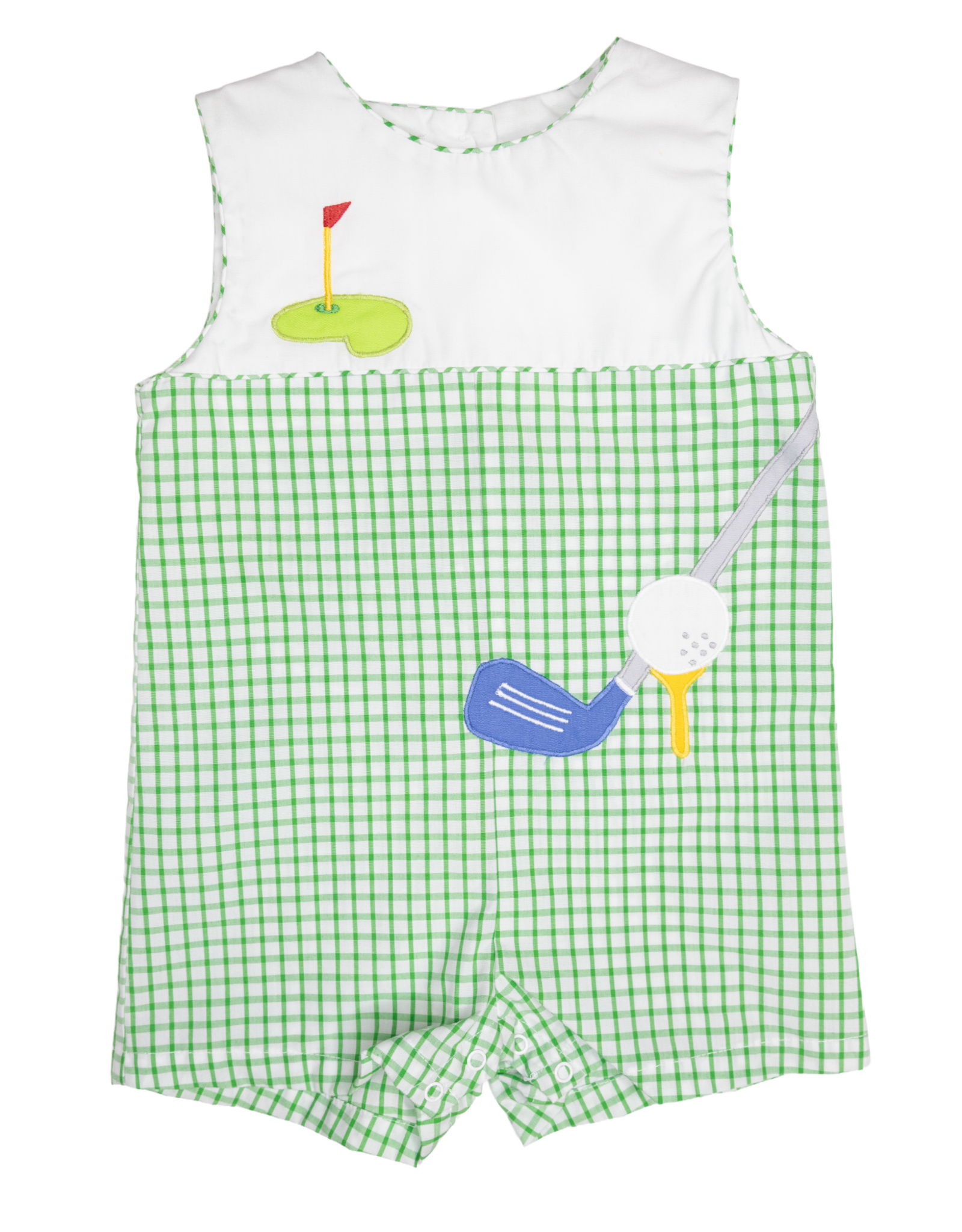 Petit Ami 2-3737 Green Golf Romper