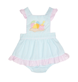 Petit Ami Aqua Beach Ruffle Sunbubble