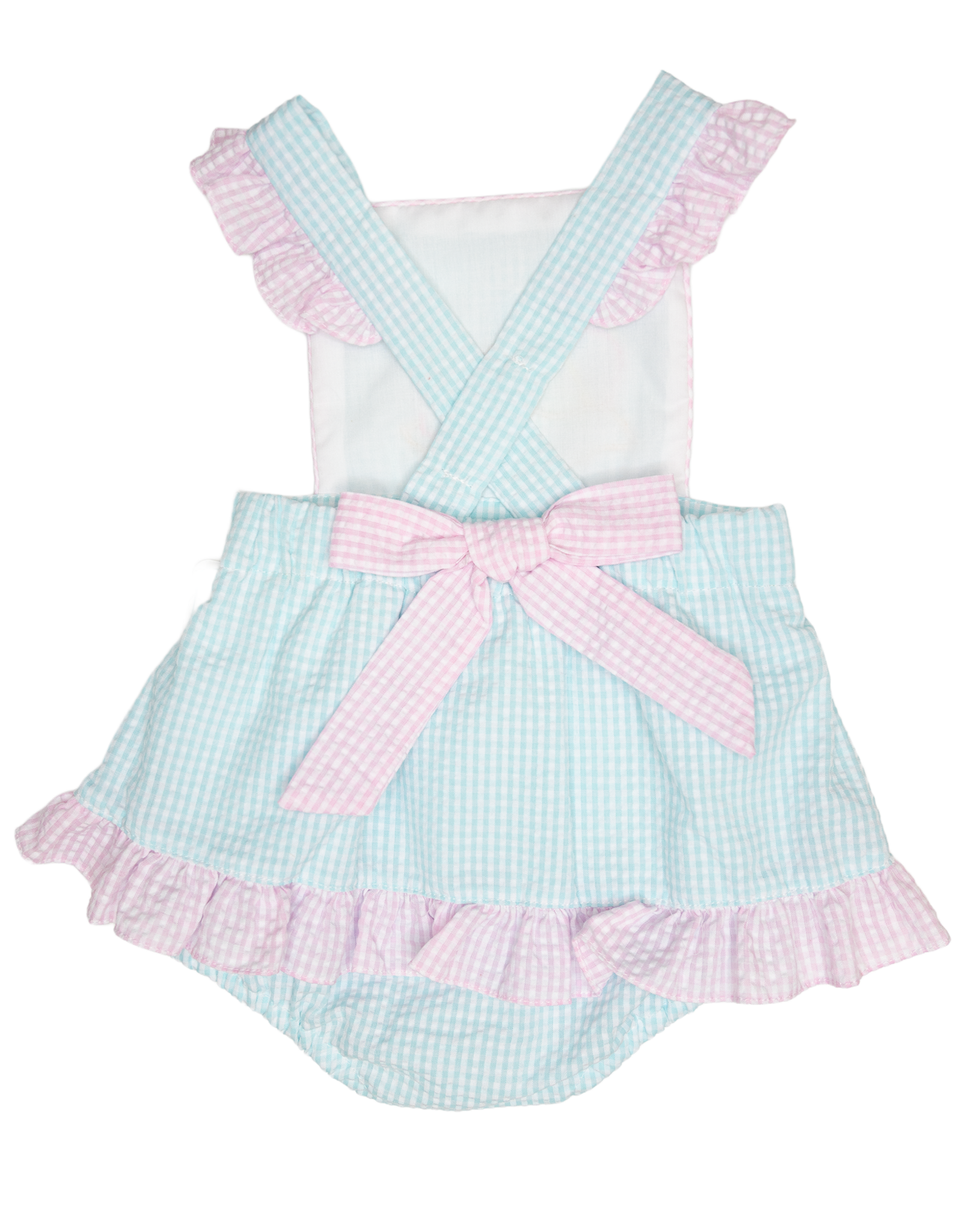 Petit Ami 2-3216 Aqua Beach Ruffle Sunbubble