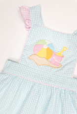 Petit Ami 2-3216 Aqua Beach Ruffle Sunbubble