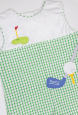 Petit Ami 2-3737 Green Golf Romper