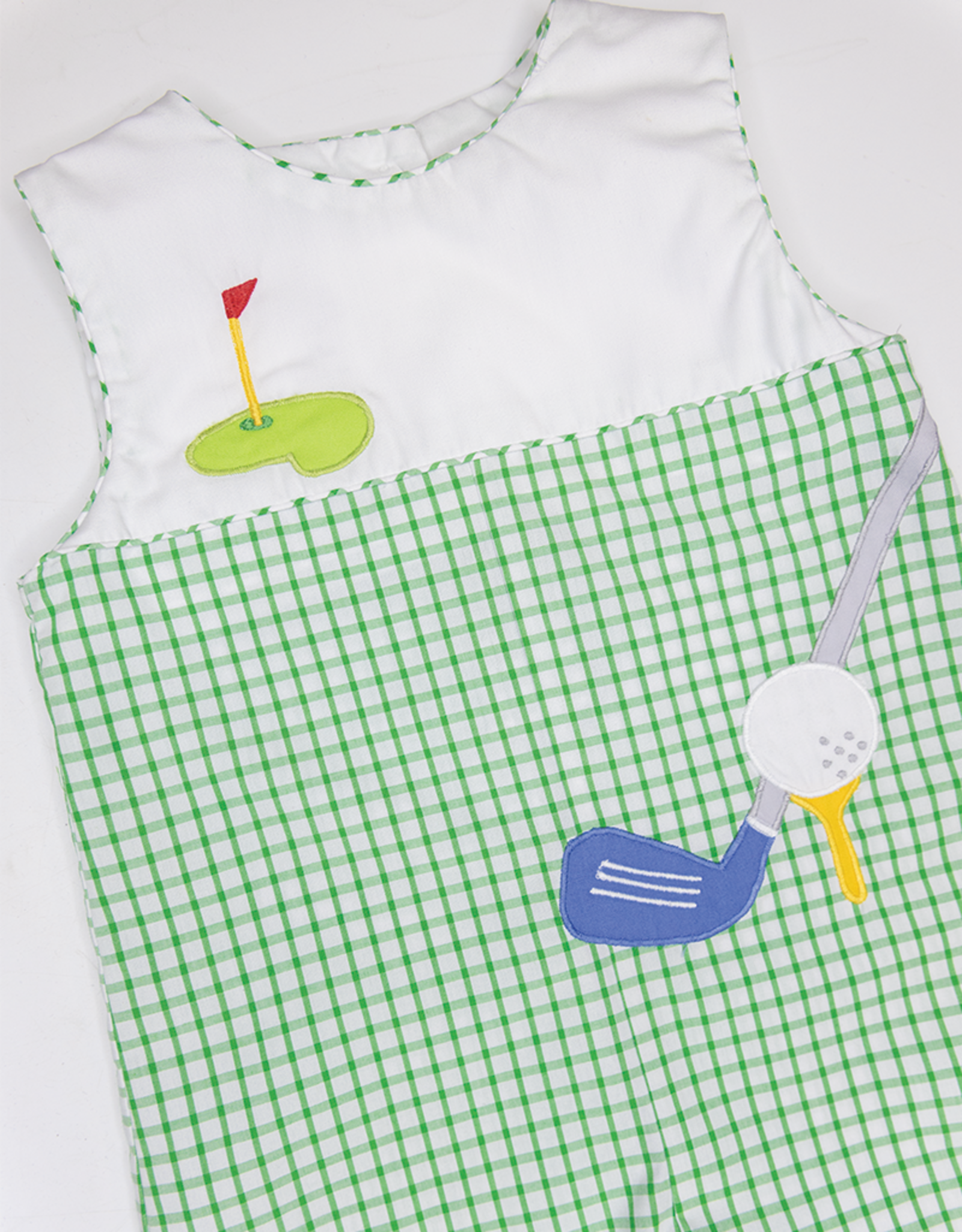 Petit Ami 2-3737 Green Golf Romper
