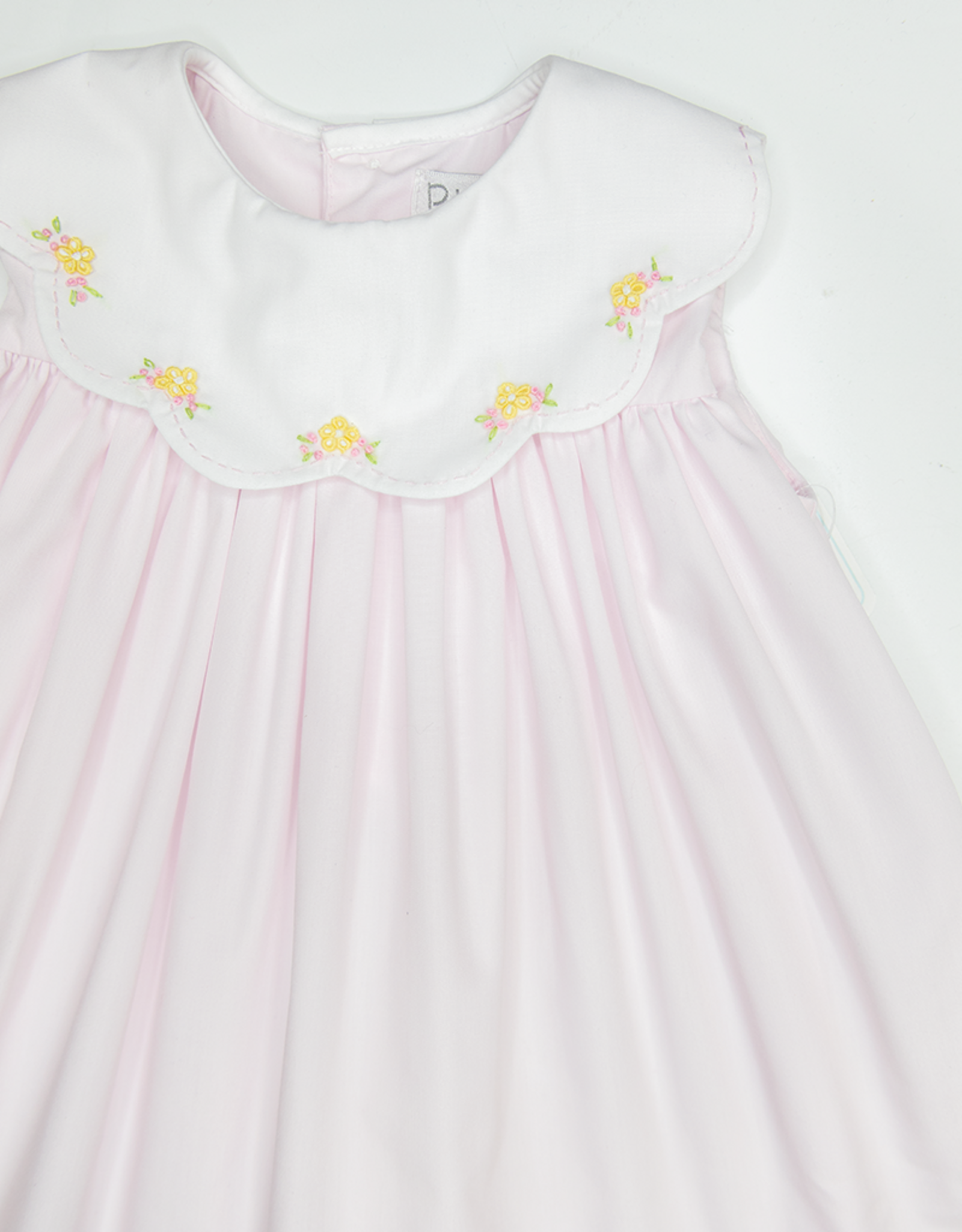Petit Ami 2-3241 Pink Embroidered Flower Dress