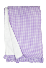 Zsa Zsa & Lolli ZZL Seersucker Towel Purple Ruffle