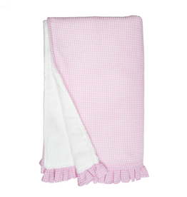 Zsa Zsa & Lolli Seersucker Towel Pink Ruffle