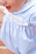 Lullaby Set Noah Ribbon Bubble Blue Windowpane w/3 Ribbons