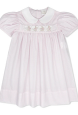 Lullaby Set Ruth Ribbon Dress Pink Windowpane w/3 Ribbons