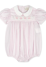 Lullaby Set Ruth Ribbon Bubble Pink Windowpane w/3 Ribbons