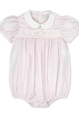 Lullaby Set Ruth Ribbon Bubble Pink Windowpane w/3 Ribbons