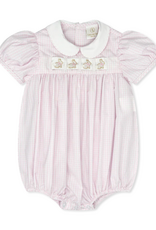 Lullaby Set Ruth Ribbon Bubble Pink Windowpane w/3 Ribbons