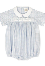 Lullaby Set Noah Ribbon Bubble Blue Windowpane w/3 Ribbons