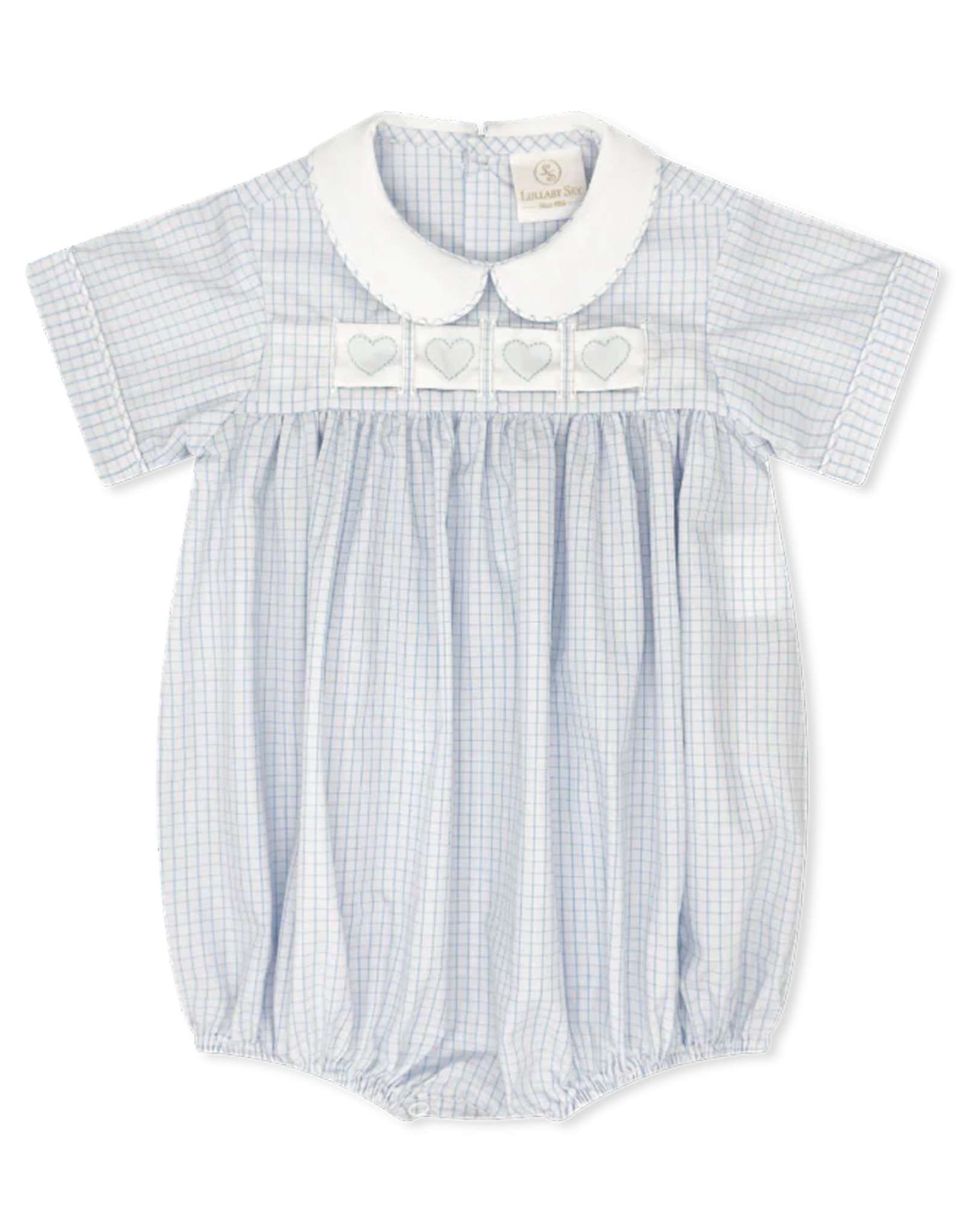 Lullaby Set Noah Ribbon Bubble Blue Windowpane w/3 Ribbons