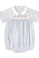 Lullaby Set Noah Ribbon Bubble Blue Windowpane w/3 Ribbons