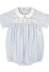 Lullaby Set Noah Ribbon Bubble Blue Windowpane w/3 Ribbons