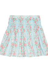 Bisby Smocked Waist Skirt Meadow Marguerite Floral