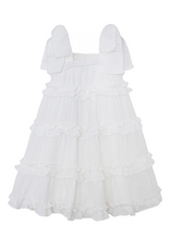 Mabel and Honey 7917WE Birds of Feather White Dress