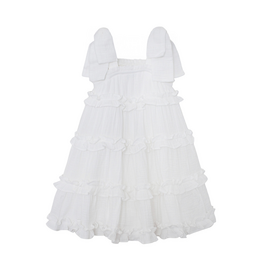 Mabel and Honey Birds of Feather White Dress