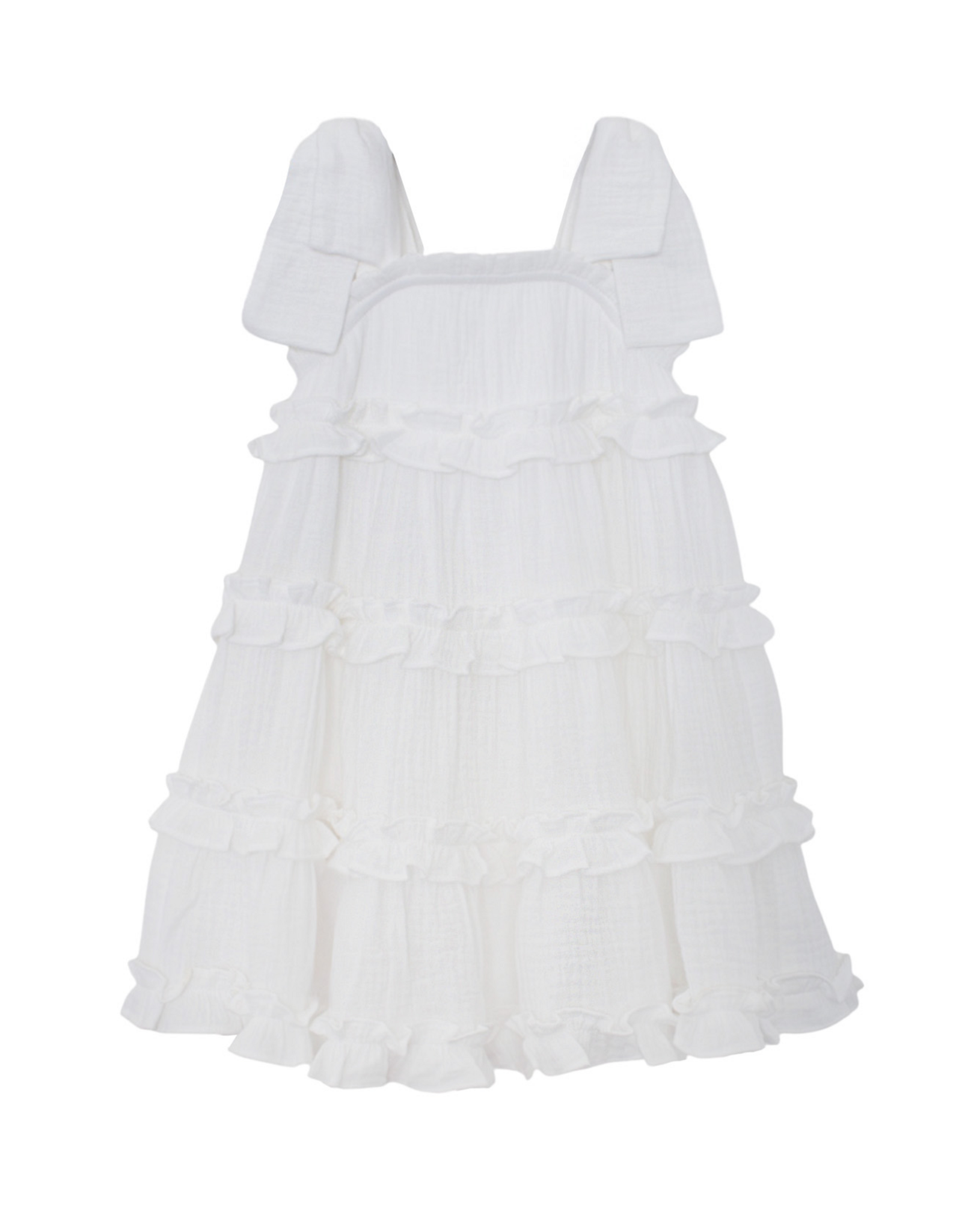 Mabel and Honey 7917WE Birds of Feather White Dress