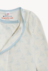 Magnetic Me MM Organic Cotton Gown Hat Tiny Tides Blue