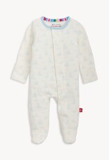 Magnetic Me MM Organic Cotton Footie Tiny Tides Blue