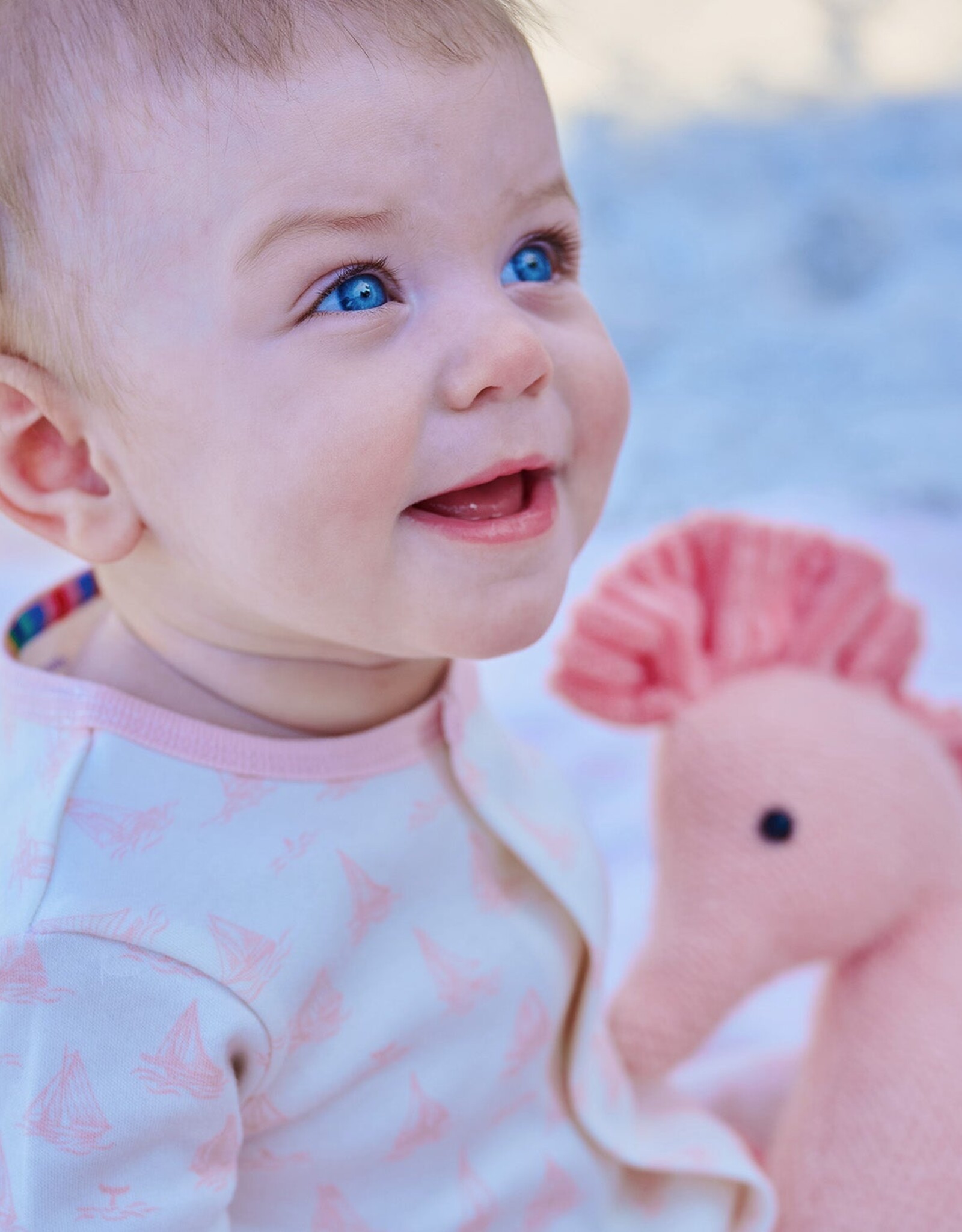 Magnetic Me MM Organic Cotton Footie Tiny Tides Pink