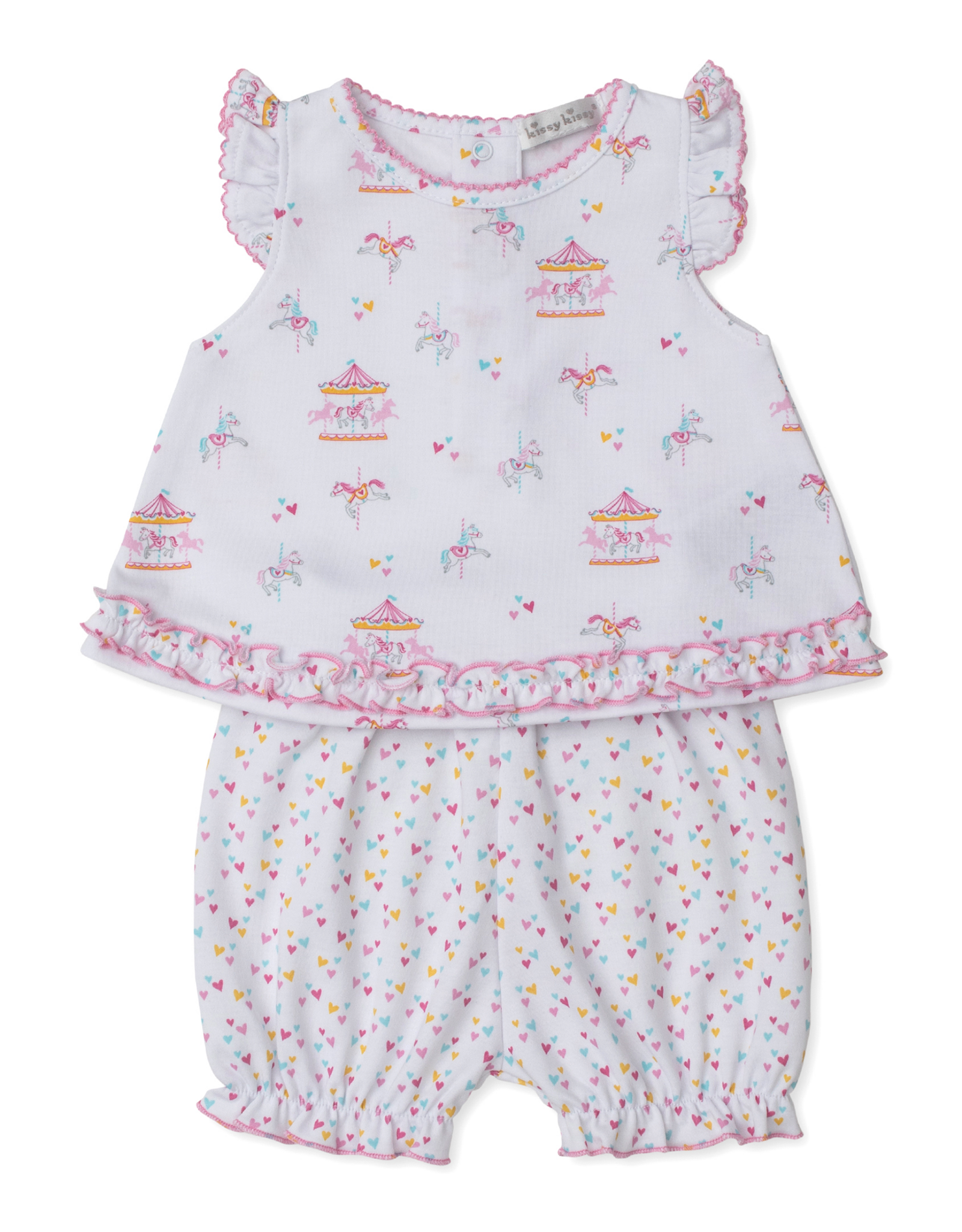 Kissy Kissy Carousel Magic Sunsuit Set