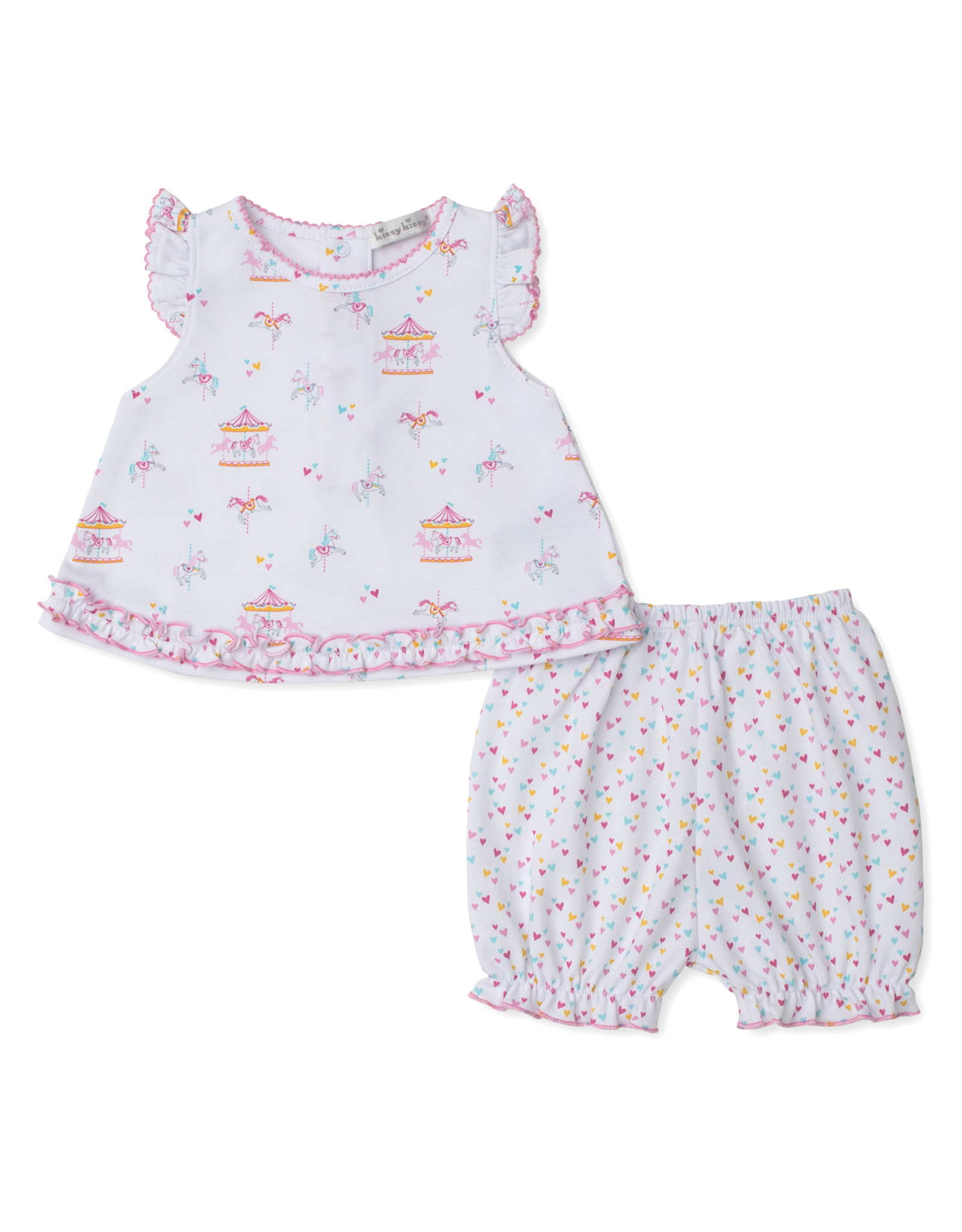 Kissy Kissy Carousel Magic Sunsuit Set