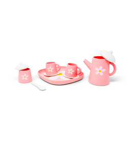 Jack Rabbit Creations Pink Silicone Tea Set Flower Power
