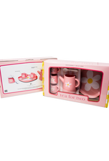 Jack Rabbit Creations Pink Silicone Tea Set Flower Power