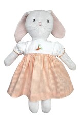 Petit Ami D1220 Knit Bunny Orange Carrot Dress