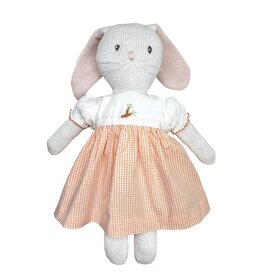 Petit Ami Knit Bunny Orange Carrot Dress