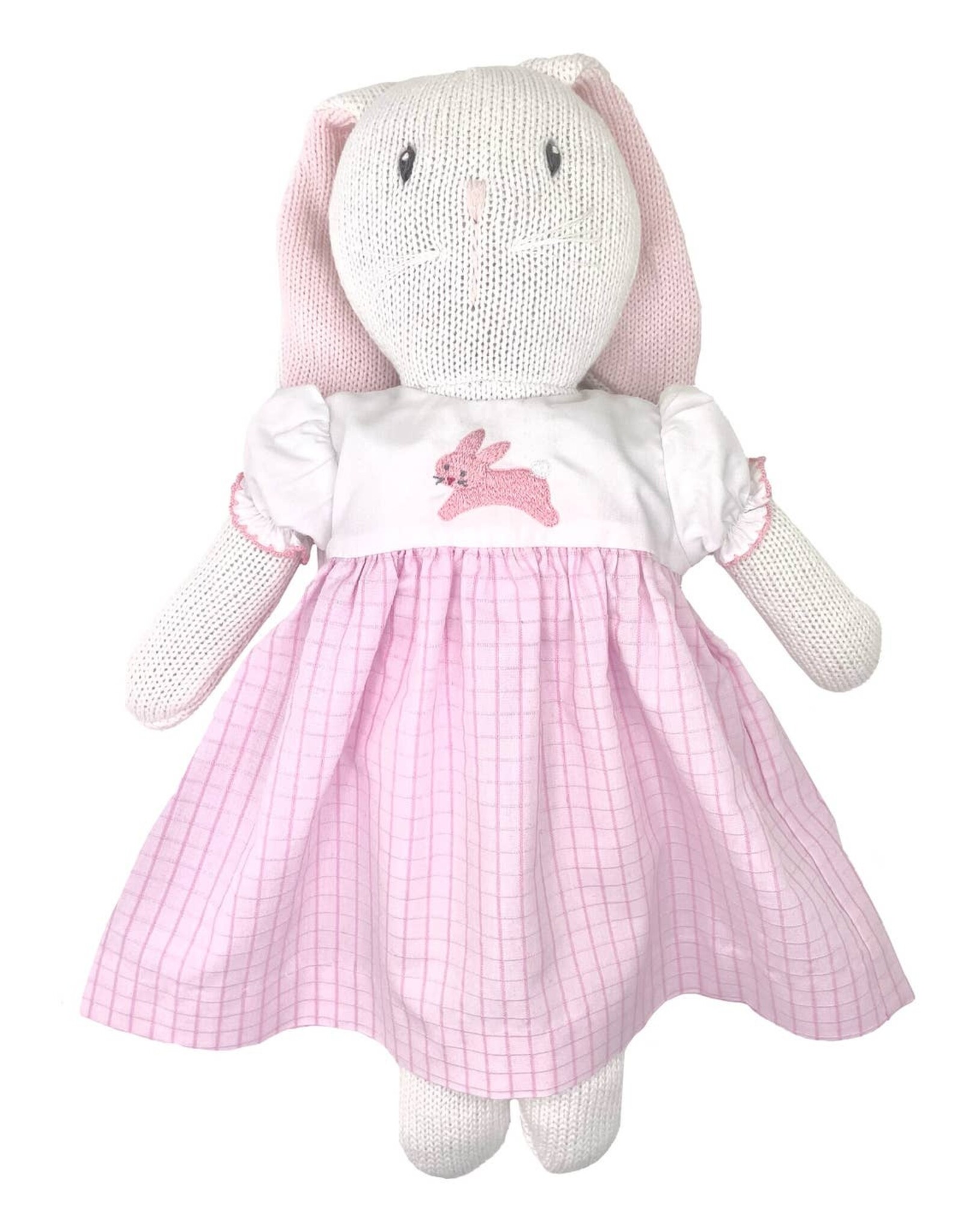 Petit Ami D1277 Knit Bunny with Pink Bunny Dress