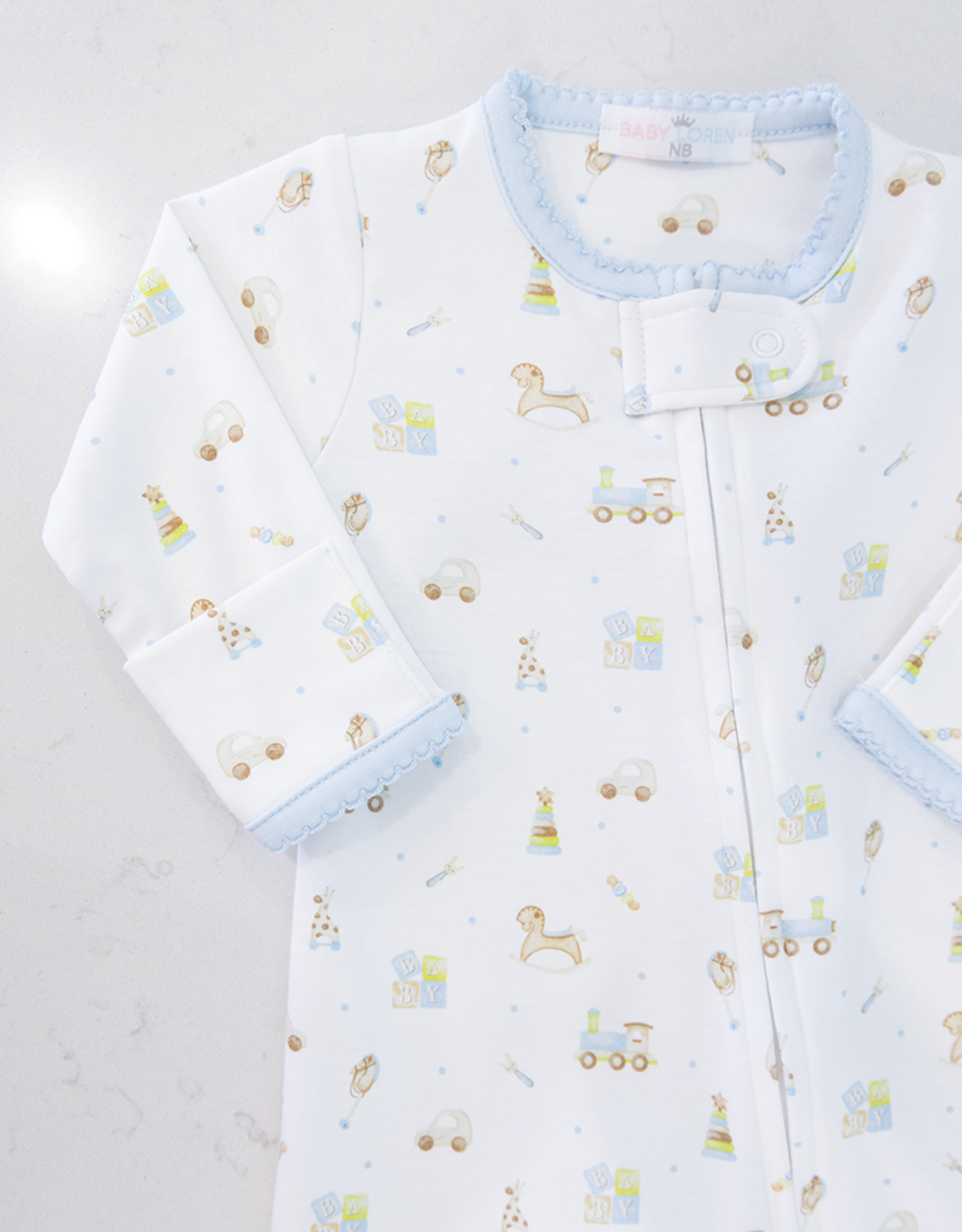 Baby Loren BTY-114 Baby Toys Zipper Footie