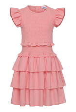 Pleat Claire Dress Grapefruit