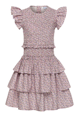 Pleat Claire Dress Petals