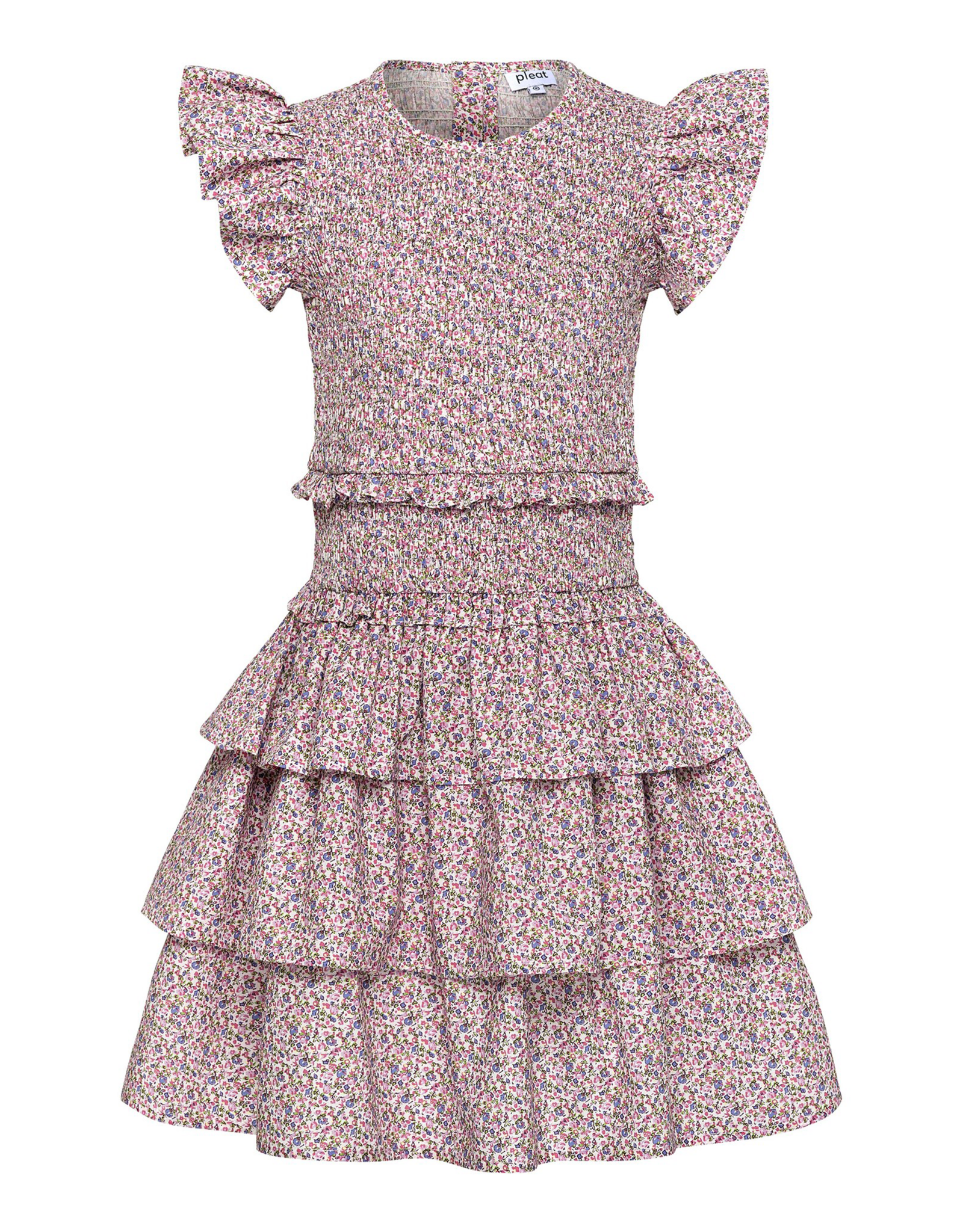 Pleat Claire Dress Petals